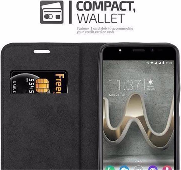 Actual product image Cadorabo Book Invisible Magnet Cover (Wiko U Feel Prime)