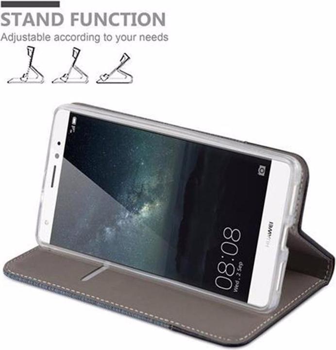 Produktbild Cadorabo Book Jeans Optik Cover (Huawei Mate S)