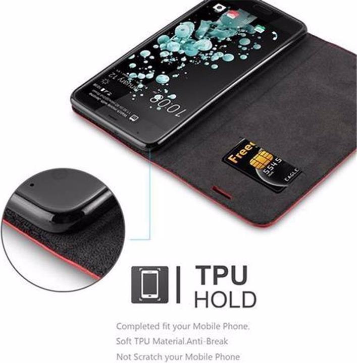 Productafbeelding Cadorabo Boek Onzichtbare Magneethoes (HTC U Ultra)
