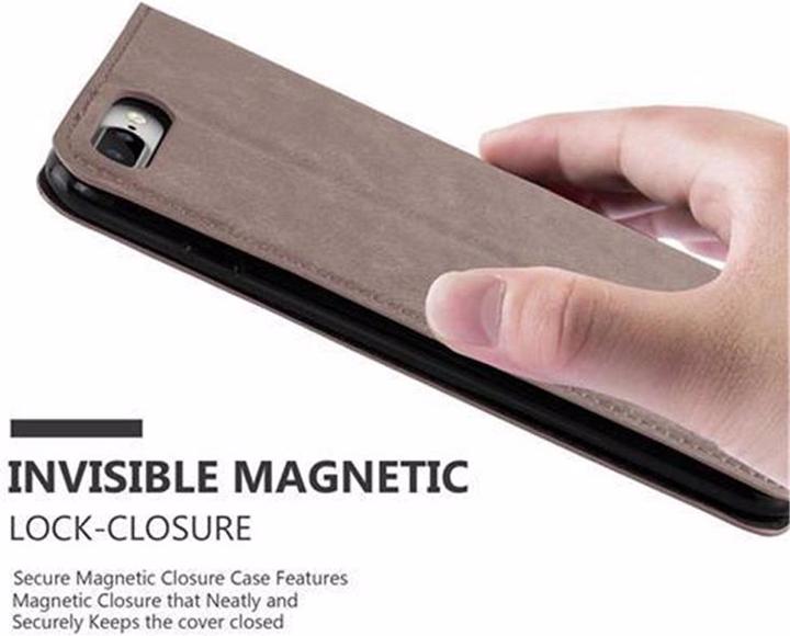 Actual product image Cadorabo Book Invisible Magnet Cover (Apple iPhone 7 Plus, Apple iPhone 7s Plus)