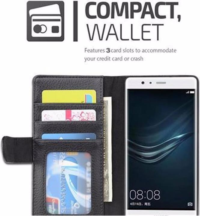 Produktbild Cadorabo Book mit 3 Kartenfächer Cover (Huawei P9 Lite)