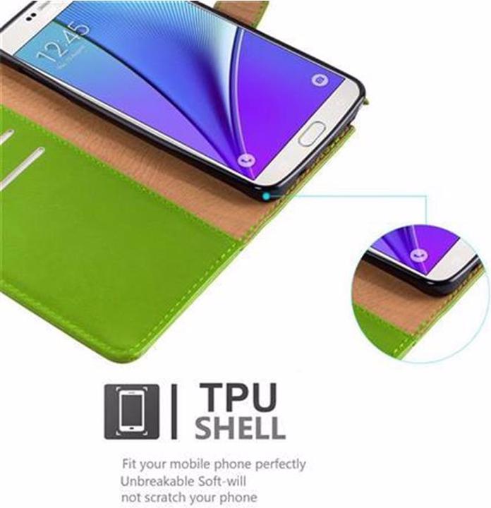 Actual product image Cadorabo Book Luxury Cover (Samsung Galaxy Note 5)