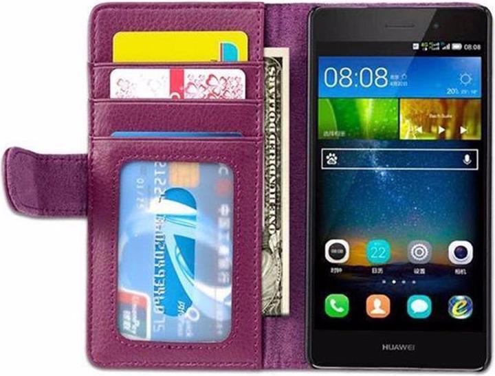 Actual product image Cadorabo Book with 3 card slots cover (Huawei P8 Lite)