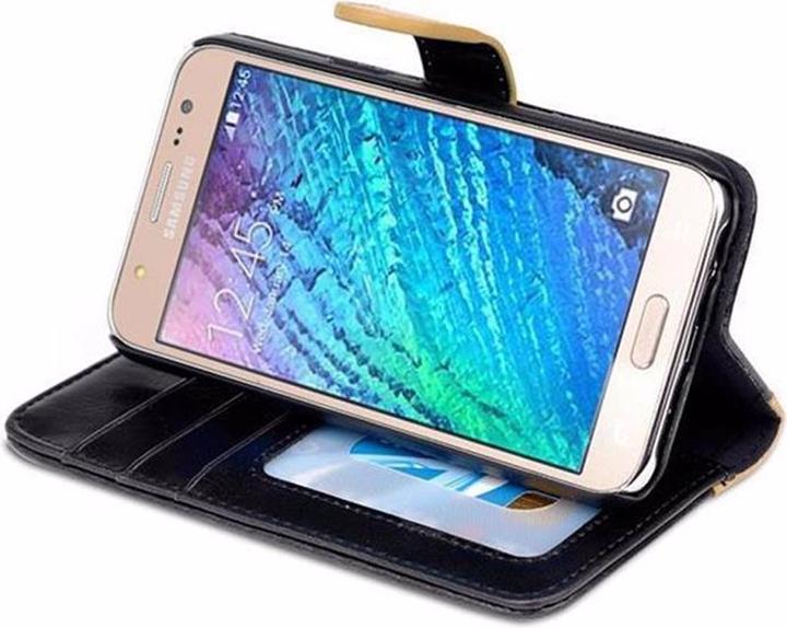 Produktbild Cadorabo Book zweifarbige Streifen Cover (Samsung Galaxy J5 (2015))
