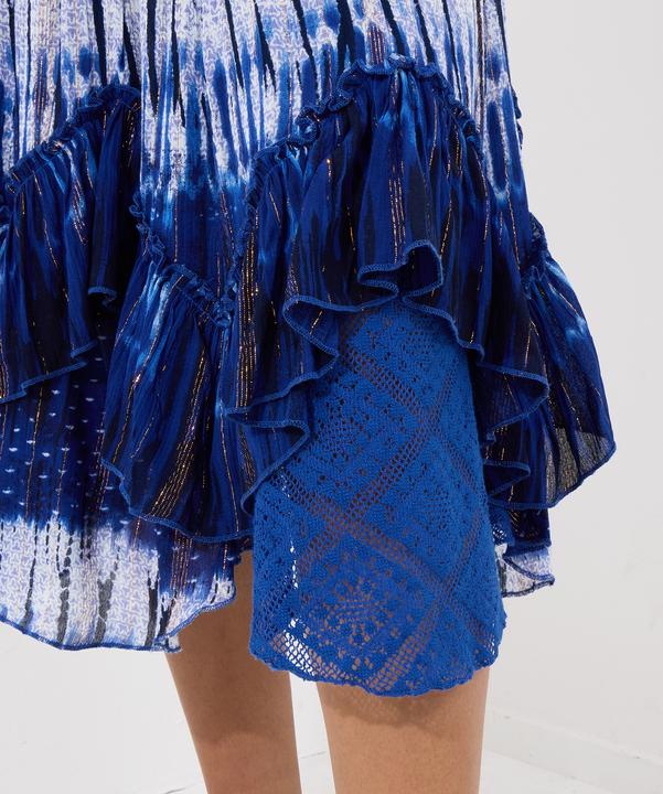 Image du produit Joe Browns Summery Tie-Dye Shimmer Detail Knee-Length Skirt (38)