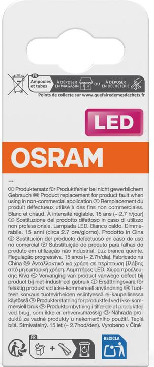 Energy Label Osram Superstar Classic P (E14, 6.50 W, 806 lm, 1 x, E)