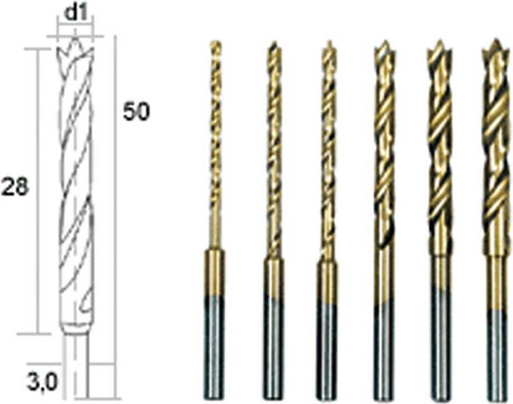 Actual product image Proxxon Twist drill set (3.0 millimetre)