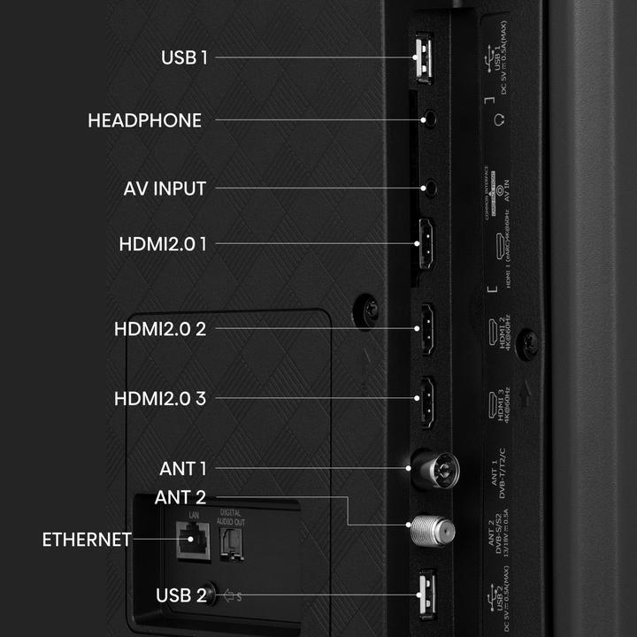 Actual product image Hisense TV 75A7KQ (75", A7K, QLED, 4K, 2023)