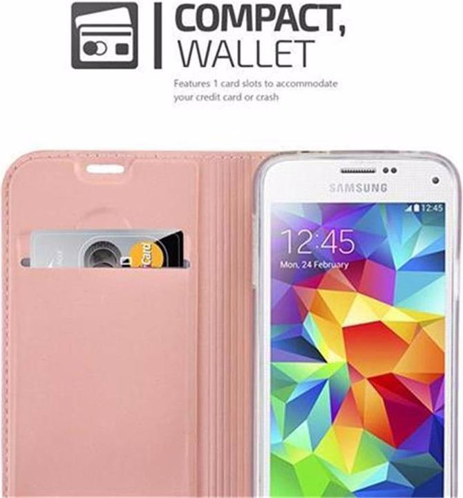 Actual product image Cadorabo Book Classy Style Cover (Samsung Galaxy S5 Mini)