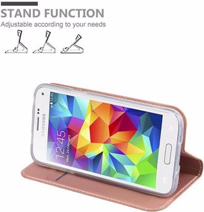 Actual product image Cadorabo Book Classy Style Cover (Samsung Galaxy S5 Mini)