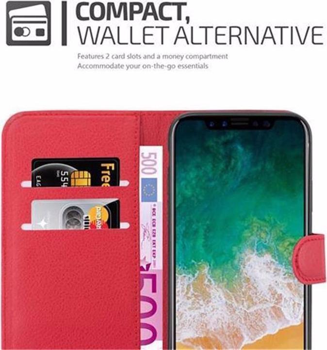 Actual product image Cadorabo Book with stand function cover (Apple iPhone X)