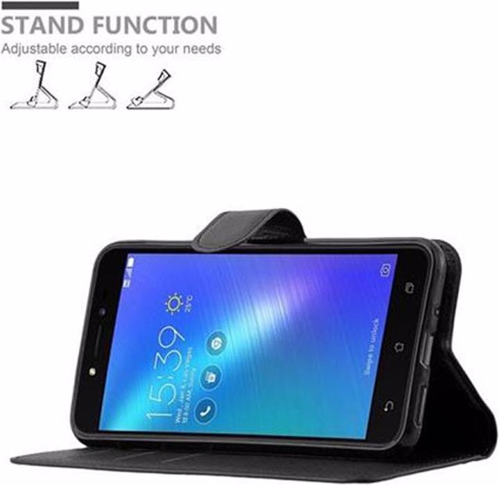 Actual product image Cadorabo Book with stand function cover (Asus Zenfone Live, Asus Zenfone 3 Go)