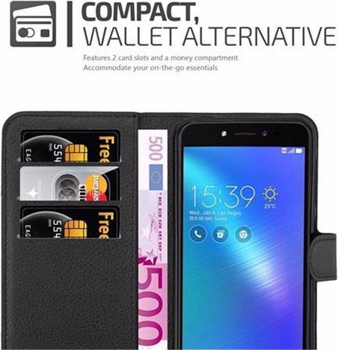 Actual product image Cadorabo Book with stand function cover (Asus Zenfone Live, Asus Zenfone 3 Go)