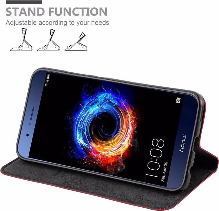 Actual product image Cadorabo Book Invisible Magnet Cover (Honor 8 Pro)