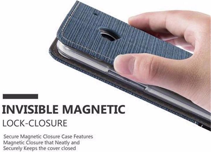 Actual product image Cadorabo Book Jeans Optics Cover (HTC One M7)