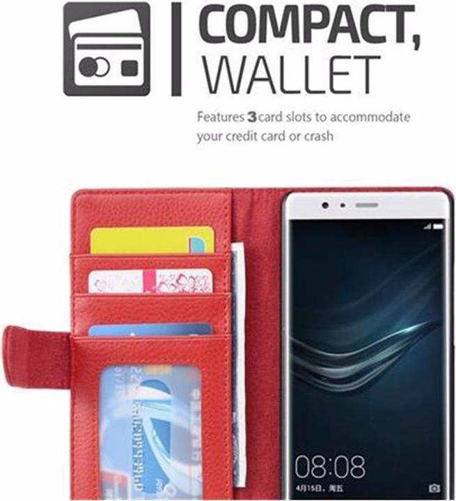 Produktbild Cadorabo Book mit 3 Kartenfächer Cover (Huawei P9 Lite)