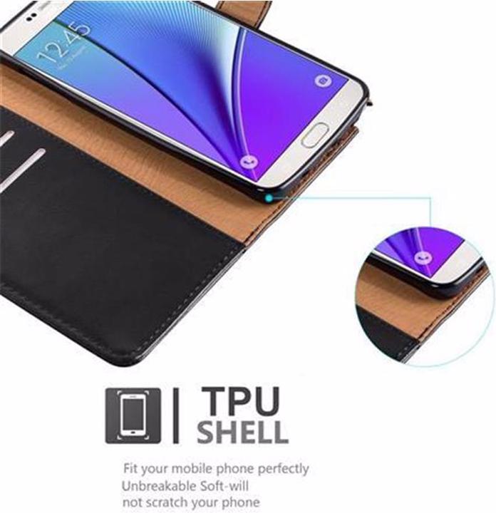 Actual product image Cadorabo Book Luxury Cover (Samsung Galaxy Note 5)