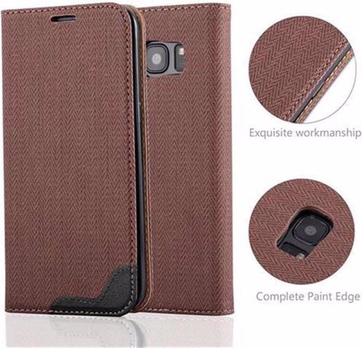 Produktbild Cadorabo Book Bast Optik Cover (Samsung Galaxy S7 Edge)