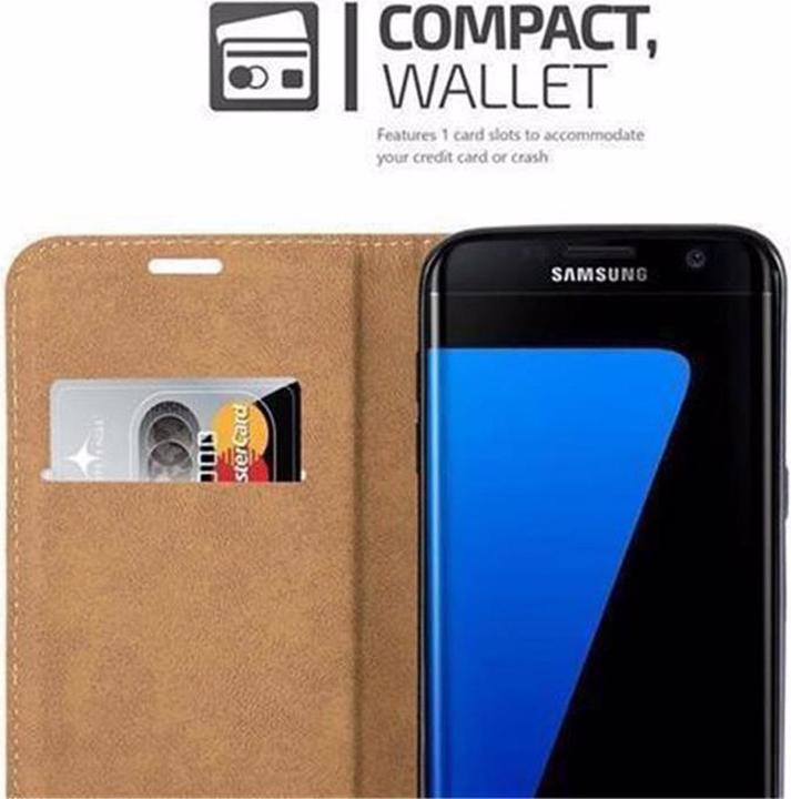 Produktbild Cadorabo Book Bast Optik Cover (Samsung Galaxy S7 Edge)