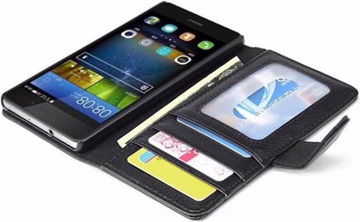 Produktbild Cadorabo Book mit 3 Kartenfächer Cover (Huawei P8 Lite)