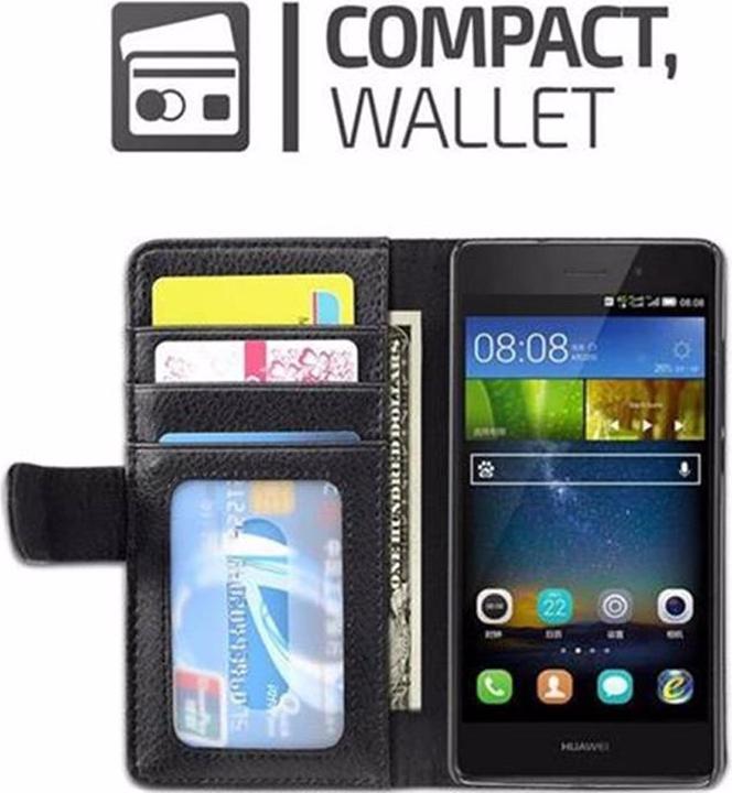Produktbild Cadorabo Book mit 3 Kartenfächer Cover (Huawei P8 Lite)