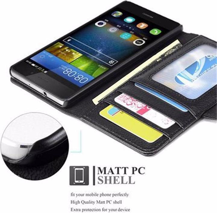 Produktbild Cadorabo Book mit 3 Kartenfächer Cover (Huawei P8 Lite)