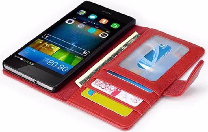 Produktbild Cadorabo Book mit 3 Kartenfächer Cover (Huawei P8 Lite)