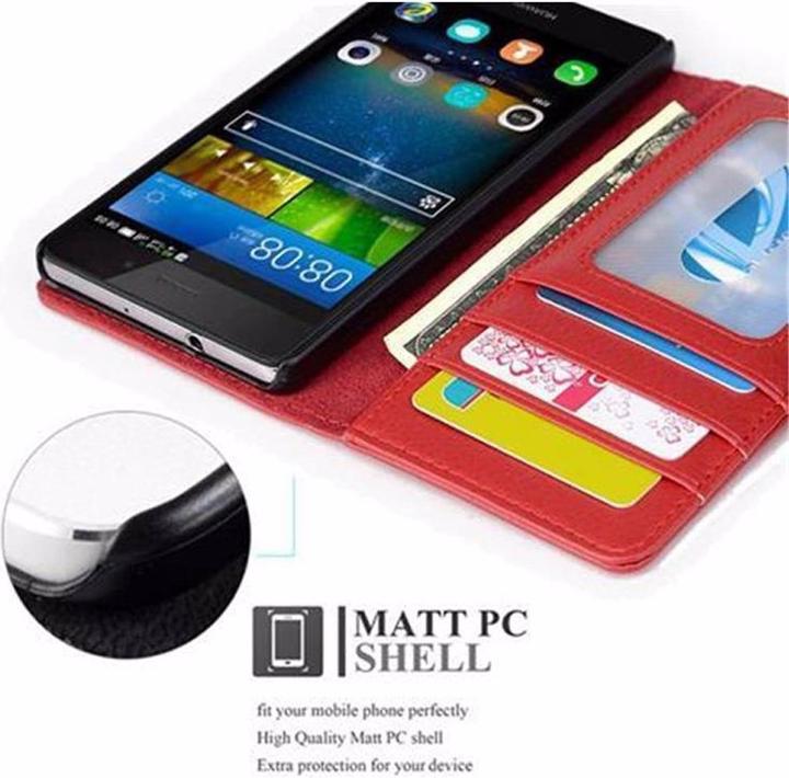 Produktbild Cadorabo Book mit 3 Kartenfächer Cover (Huawei P8 Lite)