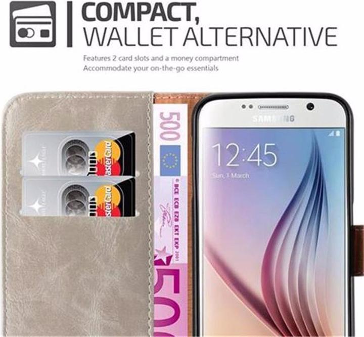 Actual product image Cadorabo Book Luxury Cover (Samsung Galaxy S6)