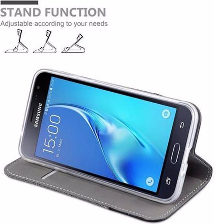 Actual product image Cadorabo Book Jeans Optics Cover (Samsung Galaxy J3 (2016))
