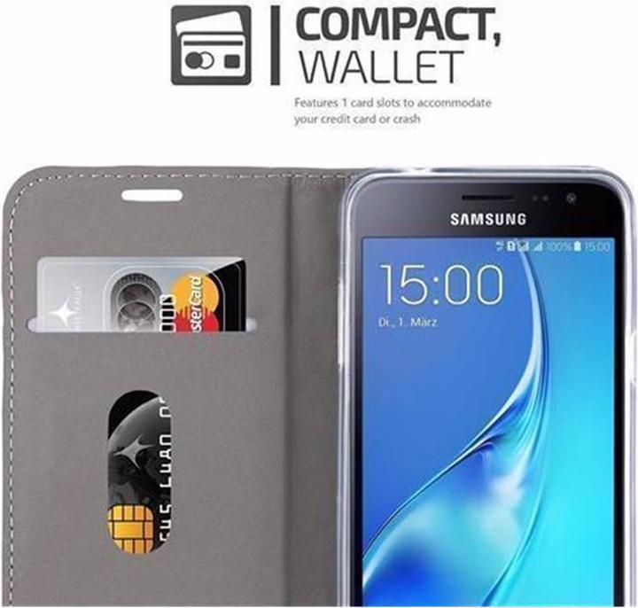 Actual product image Cadorabo Book Jeans Optics Cover (Samsung Galaxy J3 (2016))
