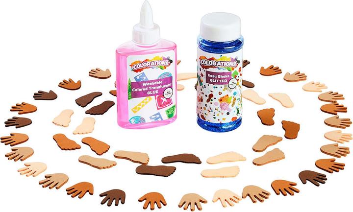 Actual product image No Name Colourings - Colours Like Me Hands and Feet Foam Stickers