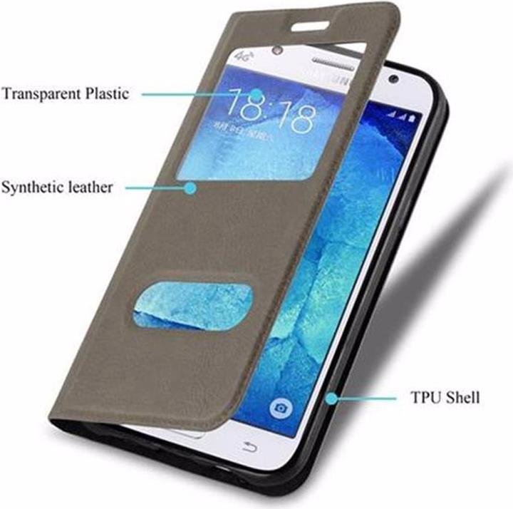 Actual product image Cadorabo Book with View double window cover (Samsung Galaxy J5 (2015))