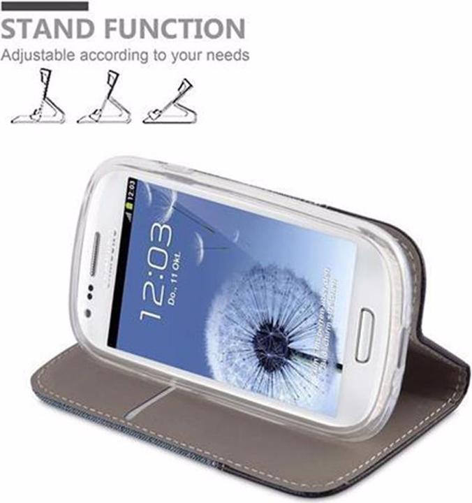 Actual product image Cadorabo Book Jeans Optics Cover (Samsung Galaxy S3 Mini)