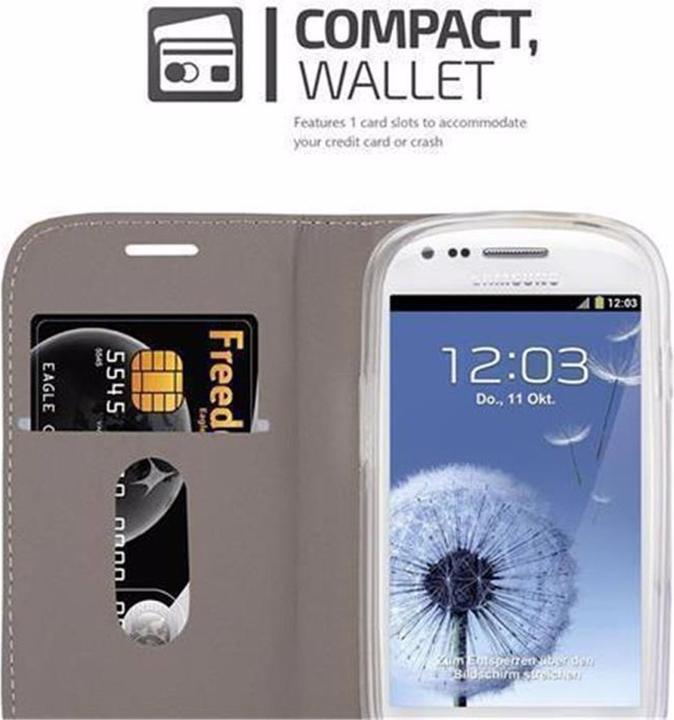 Produktbild Cadorabo Book Jeans Optik Cover (Samsung Galaxy S3 Mini)