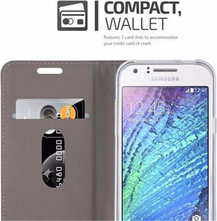 Actual product image Cadorabo Book Jeans Optics Cover (Samsung Galaxy J1)
