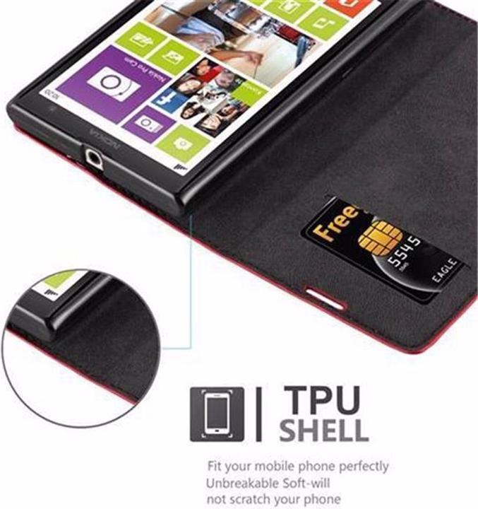 Actual product image Cadorabo Book Invisible Magnet Cover (Nokia Lumia 1020)