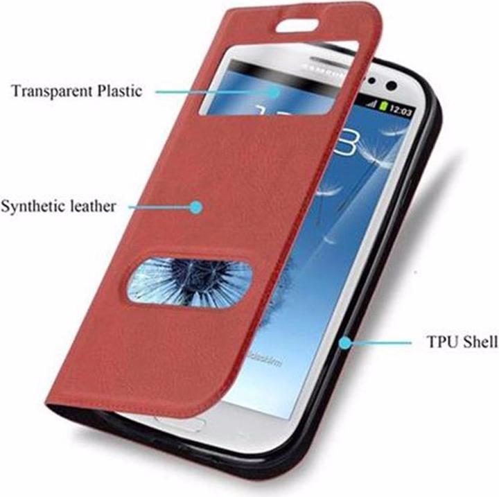 Productafbeelding Cadorabo Boek met Uitzicht Dubbele Raambedekking (Samsung Galaxy S3)