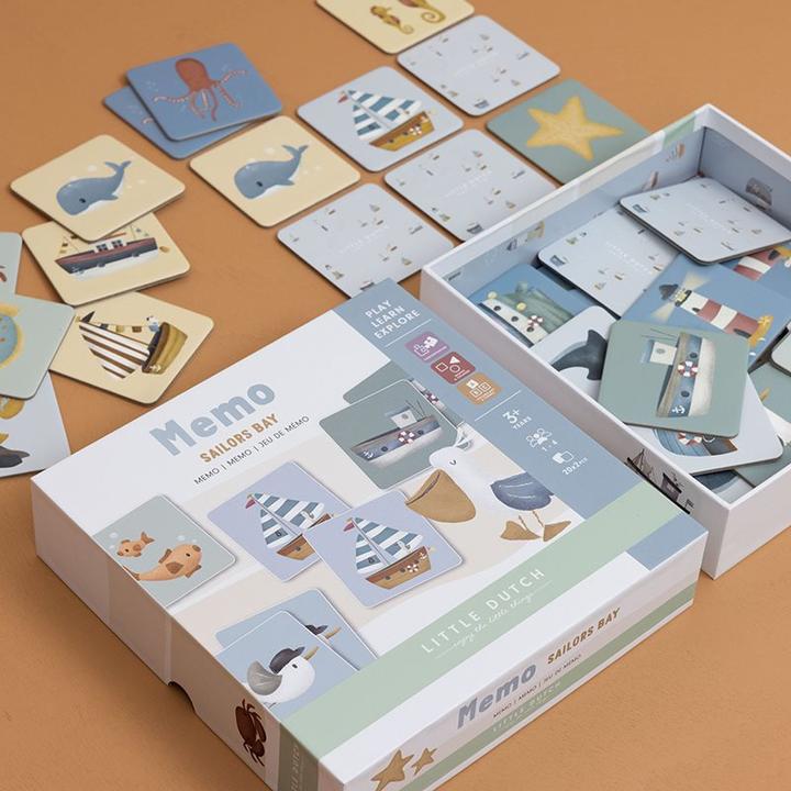 Produktbild Little Dutch Memo Sailors Bay Card Game Matching