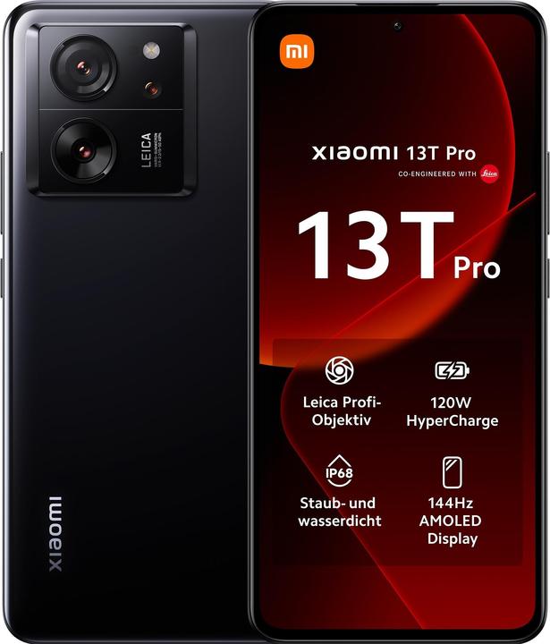 Xiaomi 13T Pro (512 GB, Black, 6.67", Dual SIM, 50 Mpx, 5G)