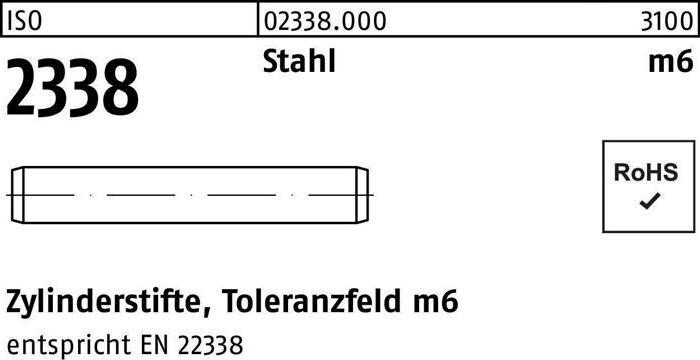 Actual product image Dowel pin ISO 2338 6 m6 x 22 Steel ISO 2338
