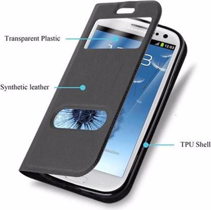 Productafbeelding Cadorabo Boek met Uitzicht Dubbele Raambedekking (Samsung Galaxy S3)
