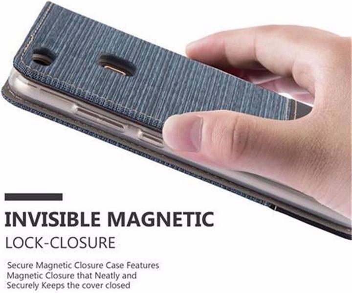 Produktbild Cadorabo Book Jeans Optik Cover (Huawei P10 Lite)