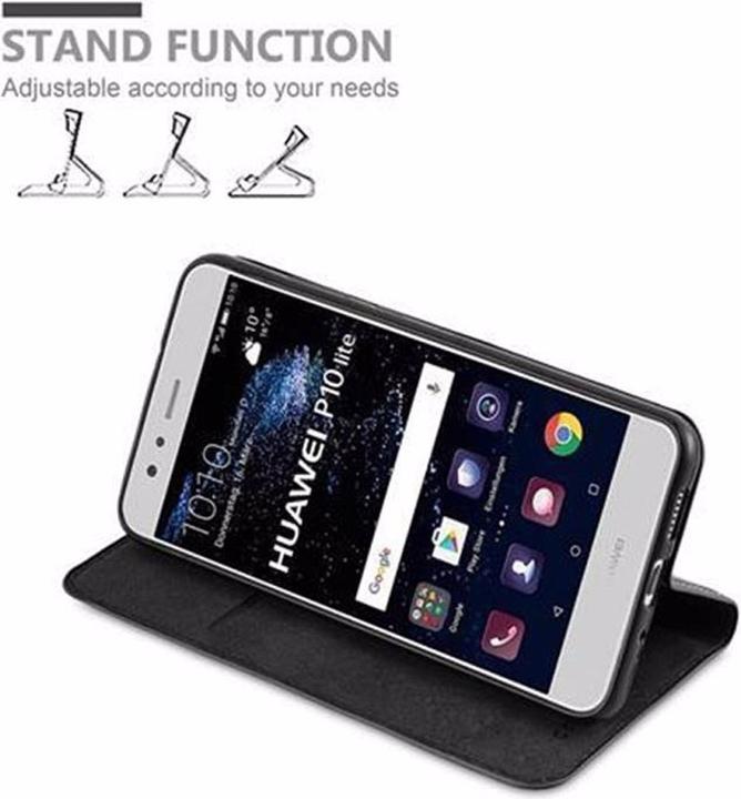 Actual product image Cadorabo Book Invisible Magnet Cover (Huawei P10 Lite)