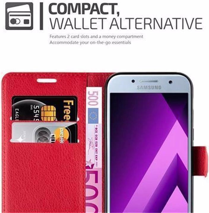Actual product image Cadorabo Book with stand function cover (Samsung Galaxy A3 (2017))