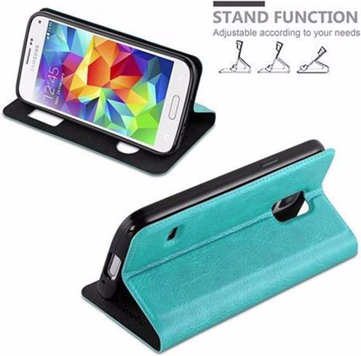 Actual product image Cadorabo Book with View double window cover (Samsung Galaxy S5 Neo, Samsung Galaxy S5)