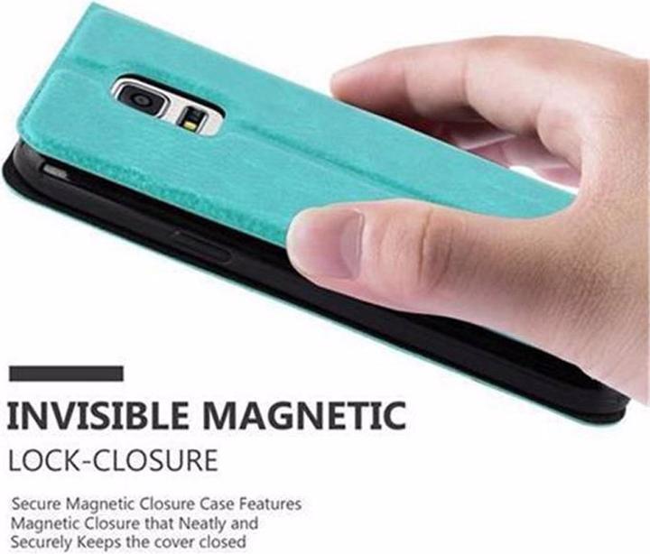 Actual product image Cadorabo Book with View double window cover (Samsung Galaxy S5 Neo, Samsung Galaxy S5)