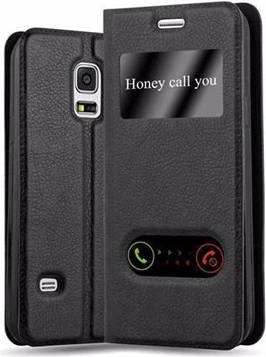 Actual product image Cadorabo Book with View double window cover (Samsung Galaxy S5 Mini, Samsung Galaxy S5 Mini Duos)