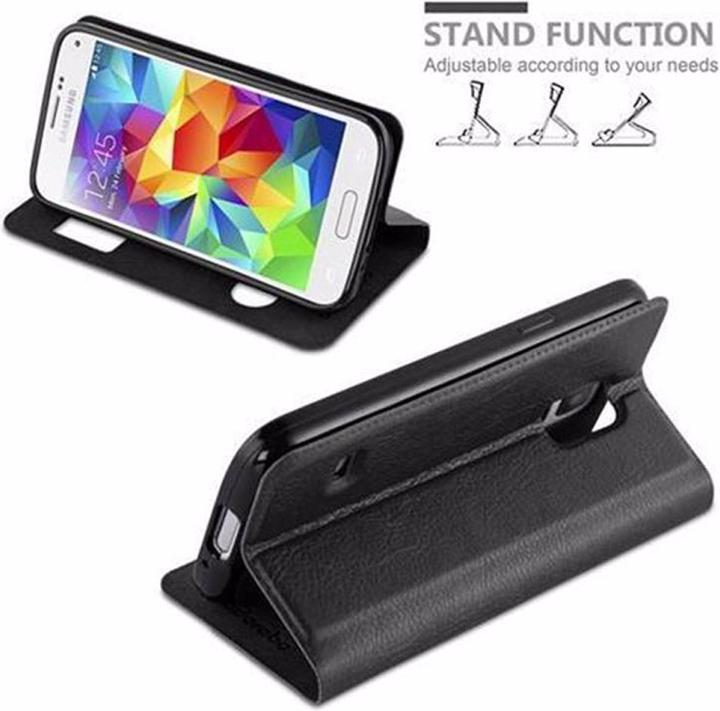Actual product image Cadorabo Book with View double window cover (Samsung Galaxy S5 Mini, Samsung Galaxy S5 Mini Duos)