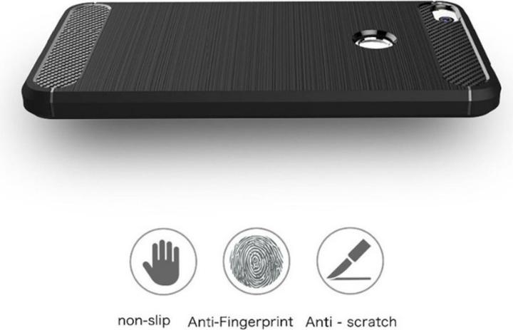 Actual product image Screenguard Huawei P8 Lite 2017 Cover Carbon Brushed Soft TPU (Huawei P8 Lite (2017))